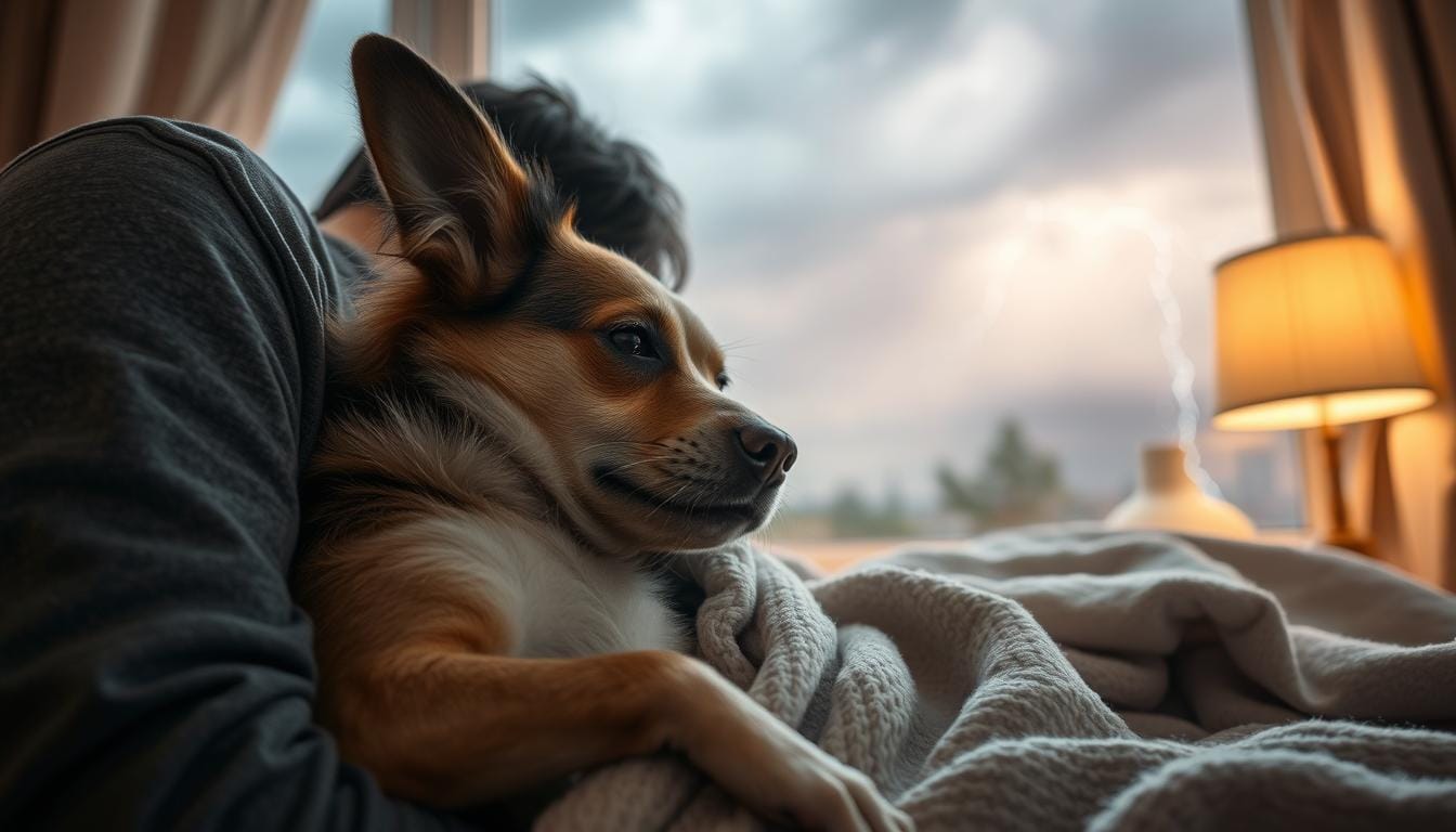Calming dogs, noise anxiety, pet care tips
