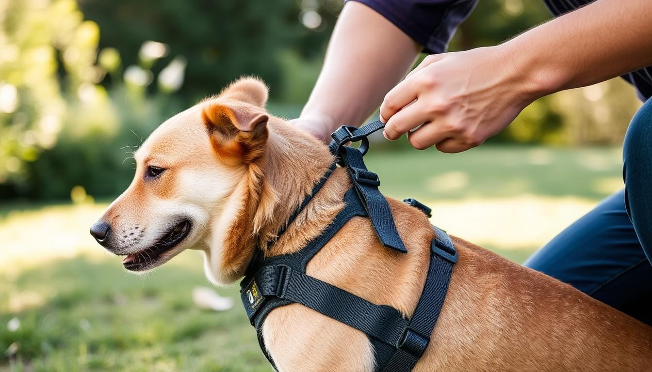 Dog harness tips, pet walking safety, gear for dogs